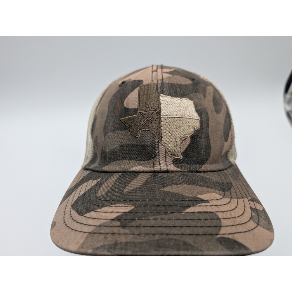 Grunt Style Texas Camo Trucker Hat Mesh Snapback Cap Brown Tan GS